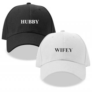 Adjustable Washed Cotton Embroidered Hat for Couples